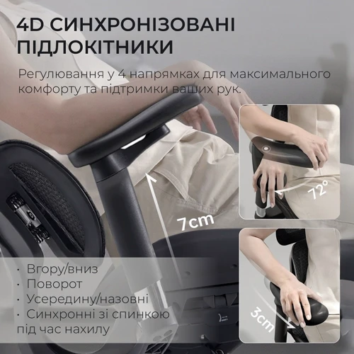 Офисное кресло Sihoo DORO S100 Mesh Black (S100-M301)