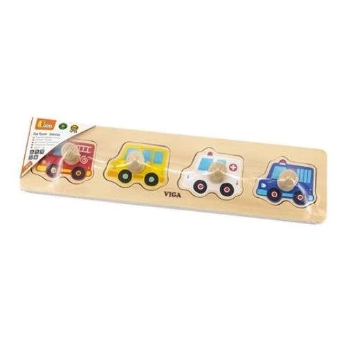 Деревянная рамка-вкладыш Viga Toys Спецмашины (44535)