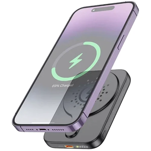 Зовнішній акумулятор Hoco Power Bank 5000mAh J117 Esteem Magnetic PD 20W Black: Кількість USB 1