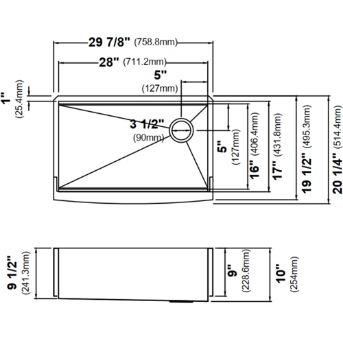 Кухонная мойка Kraus KWF210-30