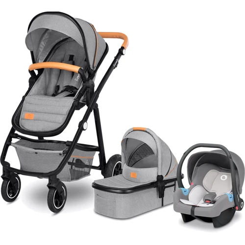 Коляска 3 в 1 Lionelo Amber Grey Stone