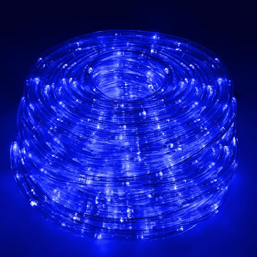 Гирлянда Springos Rope Lights дюралайт уличная 10 м 240 LED голубая (CL1203) фото 9