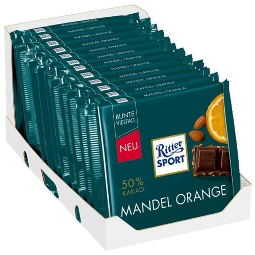 Шоколад Ritter Sport Mandel Orange 100 г (DL18566): Вид Шоколад