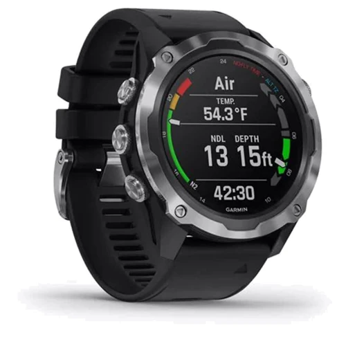 Смарт-часы Garmin Descent Mk2 Stainless Steel with Black Band (010-02132-00/10): Тип гаджета Взрослые смарт часы
