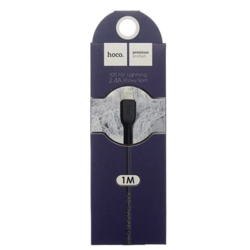 Кабель Hoco USB Cable to Lightning X20 Flash Charged 1m Black: Тип USB Cable - Lightning
