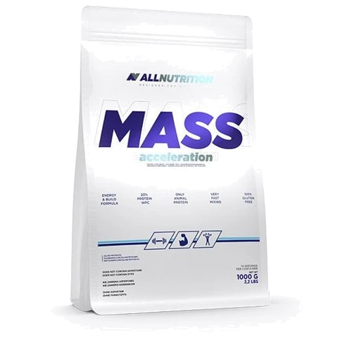 Гейнер All Nutrition Mass Acceleration 1000 g /14 servings/ Caramel