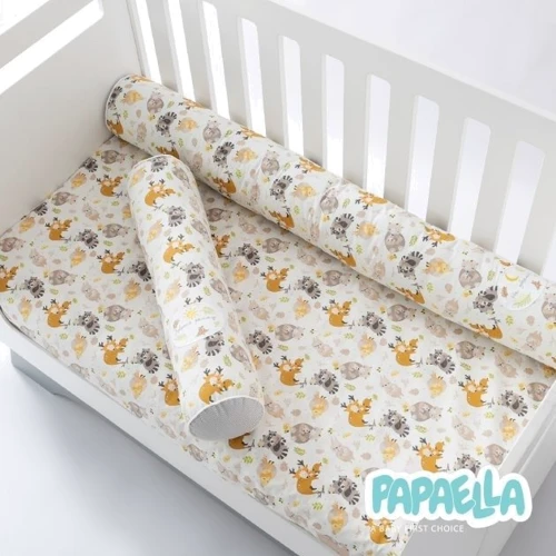 Бортик-валик Papaella защитный мультифункциональный для младенцев 60х15 см и 120х15 см ( 8-34533) фото 13