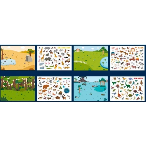 Багаторазові наклейки Сафарі MiDeer MD1015