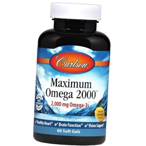Carlson Labs Maximum Omega 2000 60 Soft Gels Максимум Омега