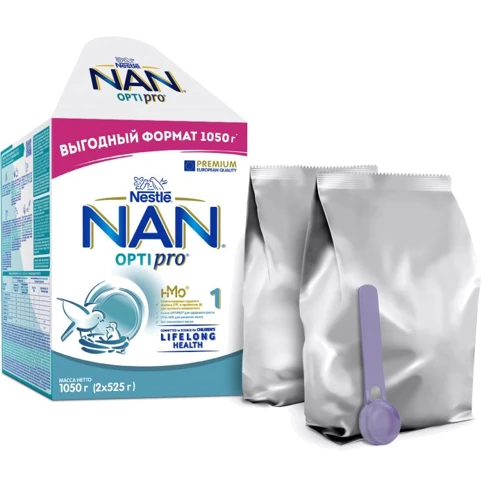 Дитяча суміш Nestle NAN 1 Optipro 2'FL+0 міс. 1050 г (1000004): Вага, г 1050