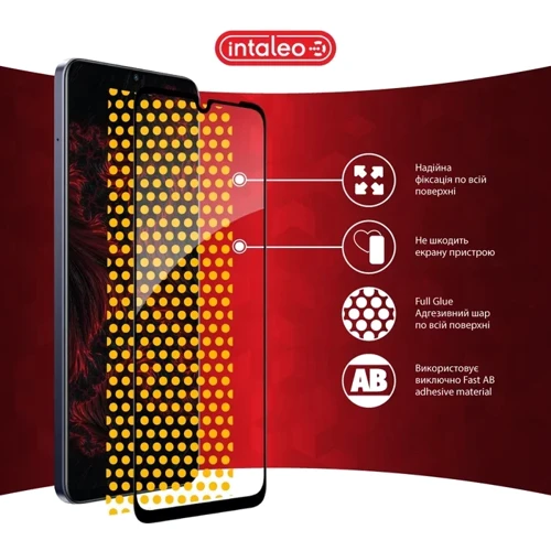 Intaleo Tempered Glass Full Glue Black for Realme Note 60 фото 6