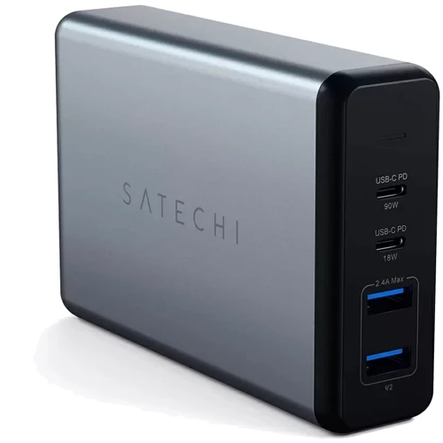 Зарядний пристрій Satechi USB Wall Charger 2xUSB-C + 2xUSB 108W Space Grey (ST-TC108WM)