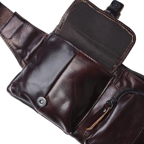 Чоловіча поясна сумка Keizer коричнева (k1886-dark brown): Тип Сумки