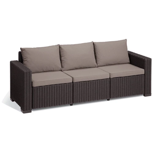 Комплект садовой мебели Allibert California 3 seater коричневый (8711245155432): Вид мебели комплекта Стол, Кресло, Диван