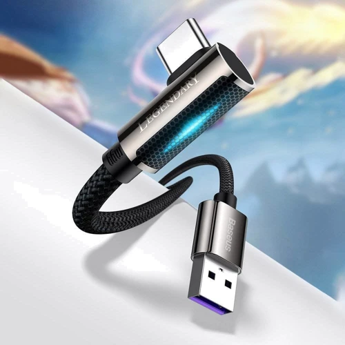 Кабель Baseus USB Cable to USB-C Legend Elbow 66W 2m Red (CACS000509) фото 9