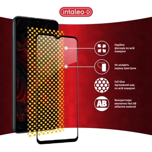 Аксессуар для смартфона Intaleo Tempered Glass Full Glue Black for Samsung M236 Galaxy M23 5G фото 6