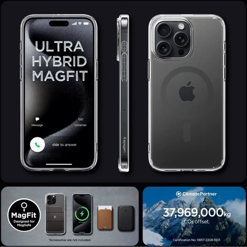Чехол для iPhone Spigen Ultra Hybrid MagFit Graphite (ACS06577) for iPhone 15 Pro Max фото 5