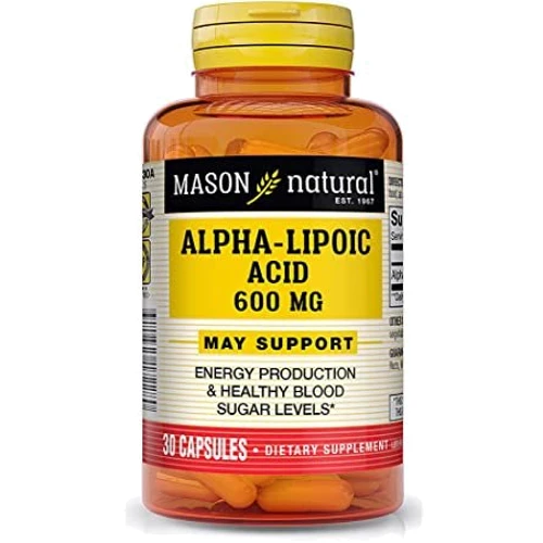 Mason Natural Alpha-Lipoic Acid 600 mg Альфа-липоевая кислота 30 капсул