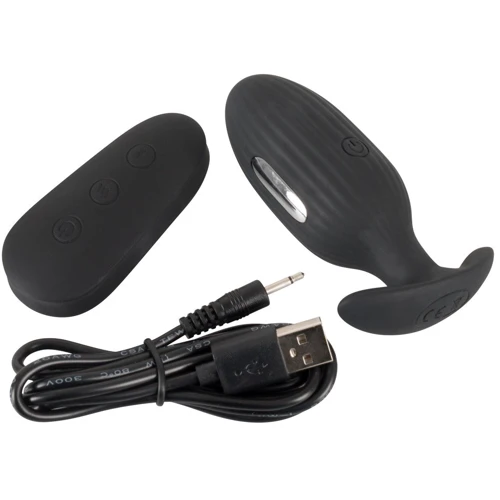 Анальная пробка с вибрацией и электростимуляцией XouXou Vibrating E-Stim Butt Plug