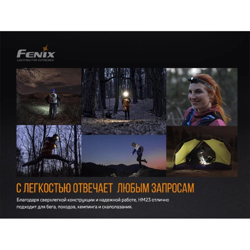 Фонарь туристический Фонарь налобный Fenix HM23 фото 11