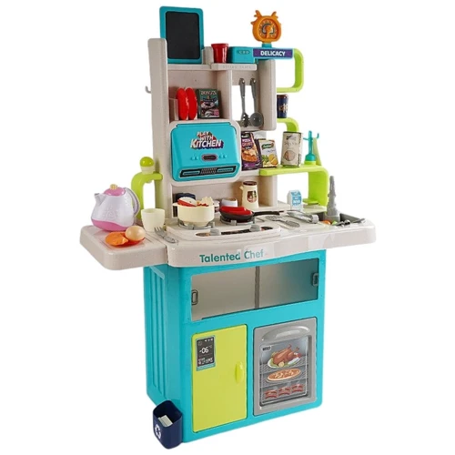 

Кухня детская Home Chef: 115 элементов, звук, парогенератор, подсветка, рабочий кран, посуда (922-178)