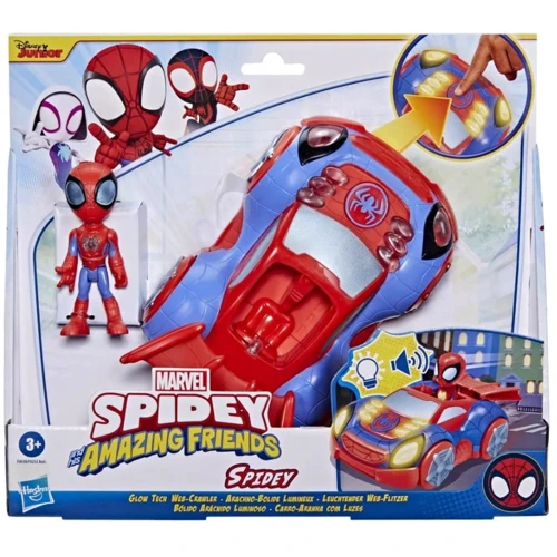 Транспортное средство SPD Hasbro Человека-паука серии Спайдер-Верс (F4530 SAF GLOW TECH WEB CRAWLER): Производитель Hasbro