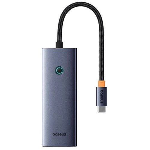 Адаптер Baseus Adapter UltraJoy USB-C to 3xUSB3.0+HDMI+USB-C Gray (B00052801811-01): Интерфейс подключения HDMI, USB 3.0, USB-C