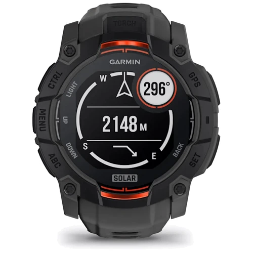Смарт-часы Garmin Instinct 3 Solar 50mm Black with Charcoal Band (010-02935-00) фото 9