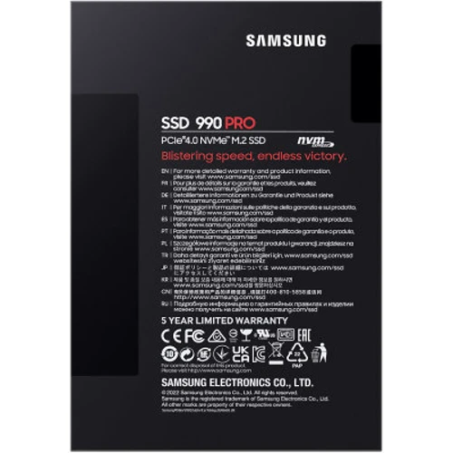 Samsung 990 PRO 1 TB (MZ-V9P1T0BW): Форм-фактор M.2 (2280)