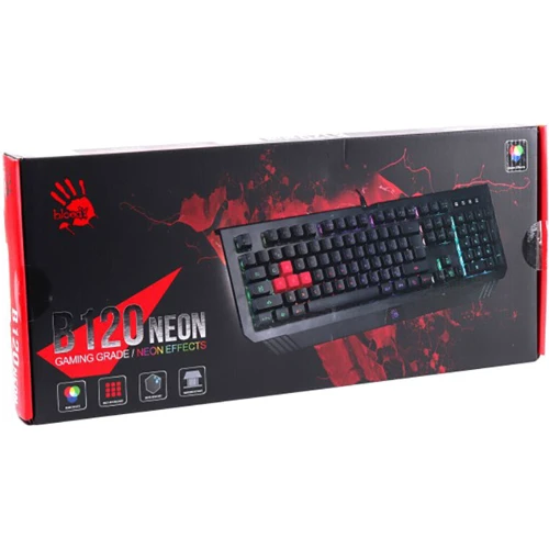 Клавиатура A4Tech B120N Bloody Black: Интерфейс подключения USB