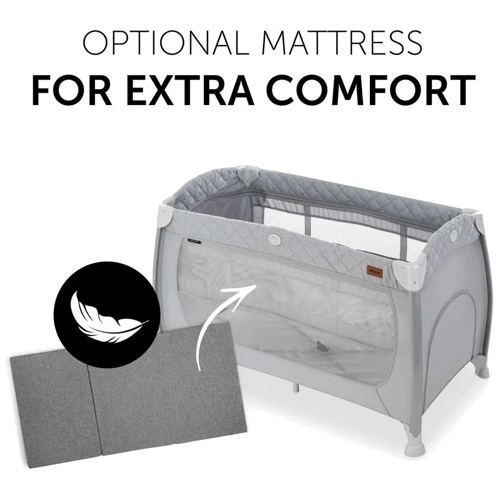 Детский манеж-кровать Hauck Play N Relax (Quilted Grey)