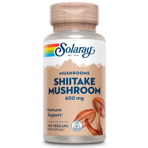 Solaray Shiitake Mushroom Грибы шиитаке 600 мг 100 капсул