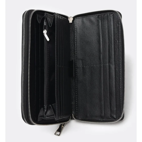 Чоловіча борсетки Ricco Grande чорна (K17m-1128-black): Фактура Гладка, матова
