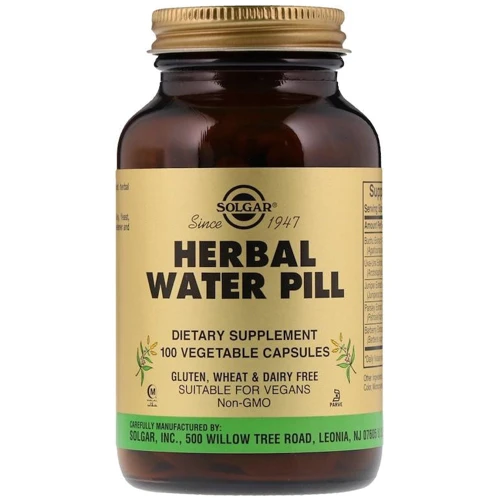 Solgar Herbal Water Pill 100 Vegetable Capsules