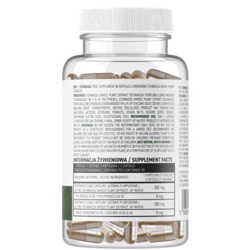 OstroVit Echinacea Ехінацея 90 капсул: Форма випуску Капсулы