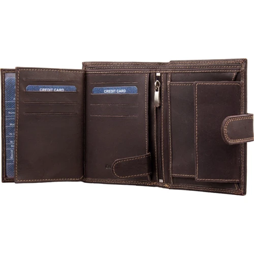 Чоловіче портмоне Buffalo Wild коричневе (DNKN4L-B-MHU-brown): Тип Портмоне