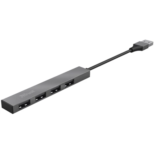 Адаптер Trust Adapter Halyx USB to 4xUSB Grey (23786_TRUST): Дополнительные разъемы USB OTG
