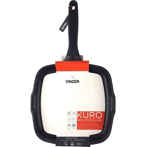 Сковорода - гриль Vinzer Kuro Induction Line 28x28 см 50424: Тип сковороды Гриль