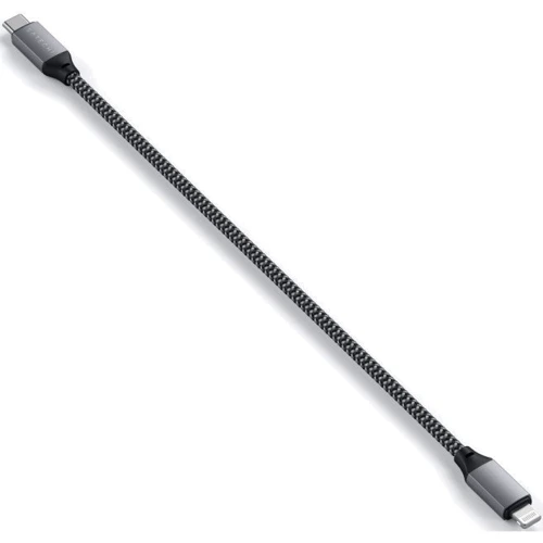 Кабель Satechi Cable USB-C to Lightning 25cm Space Grey (ST-TCL10M): Длина 0.25 м