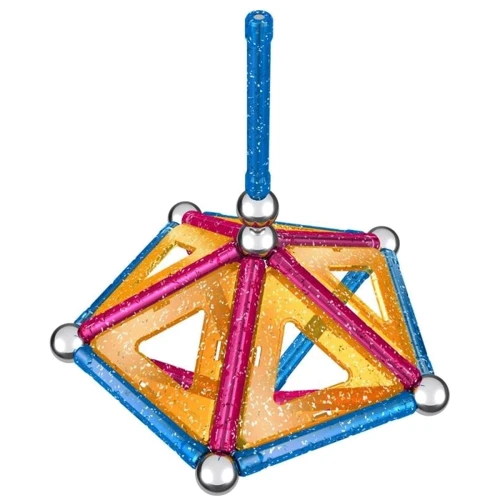 Geomag Color GLITTER 44 детали | Магнитный конструктор Геомаг: Количество деталей, шт. 44