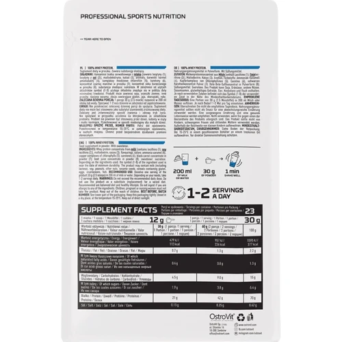 Протеин OstroVit Whey Protein 700 g /23 servings/ Strawberry cream: Пол Унисекс