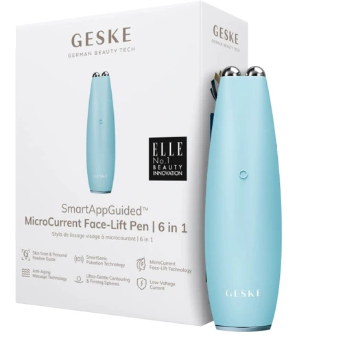 

Микротоковая ручка для подтяжки кожи лица Geske MicroCurrent Face-Lift Pen 6в1 turquoise (HB0125)