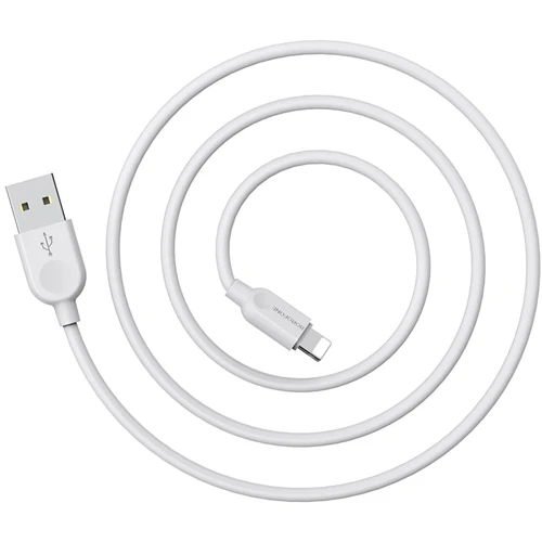 Кабель Borofone USB Cable to Lightning 1m White (BX14): Довжина 1 м