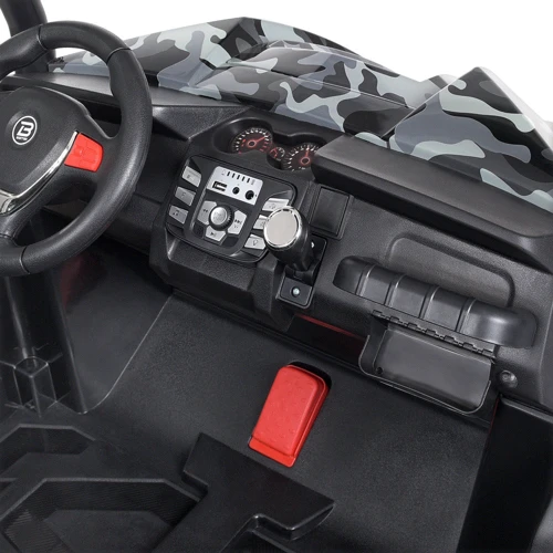 Детский двухместный электромобиль Джип Bambi Racer, серый камуфляж (M 3454(2)EBLRS-18) фото 9