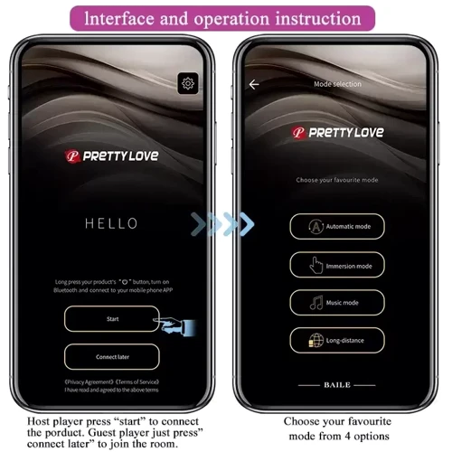Смарт виброяйцо Pretty Love - Kirk Mobile APP remote control, BI-014654HP