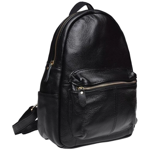 Женский рюкзак Keizer черный (K1339-black): Материал Натуральная кожа