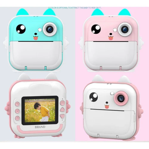 Фотоапарат-принтер Mic фото-, відеозапис, чорно-білий друк, підтримка TF картки, ігри, кольоровий екран 2.4 дюйми (C 64270): Тип цифрова фотокамера