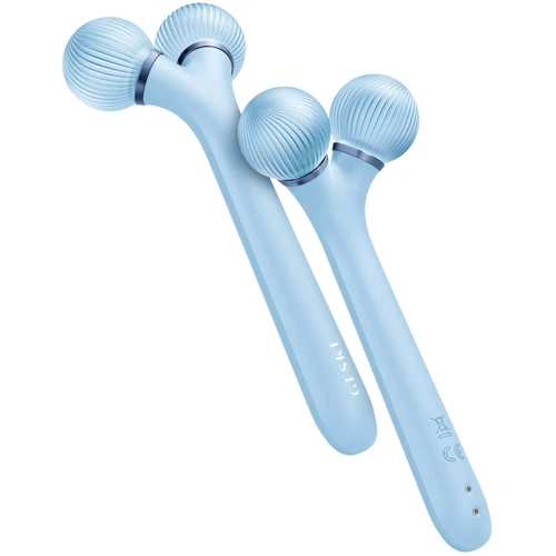 Електронний ультразвуковий ролик для обличчя GESKE Sonic Facial Roller 4в1 aquamarine