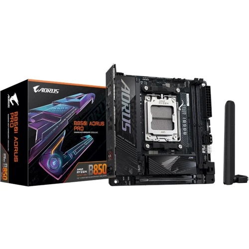 GIGABYTE B850I AORUS PRO: Оперативна пам'ять 2xDDR5 8800 МГц, до 128 ГБ