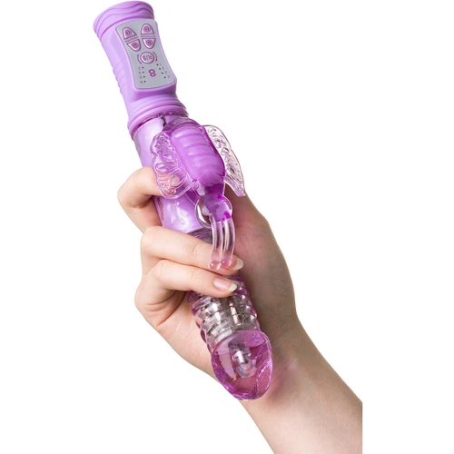Вибратор с клиторальным стимулятором Toyfa A-Toys High-Tech Fantasy